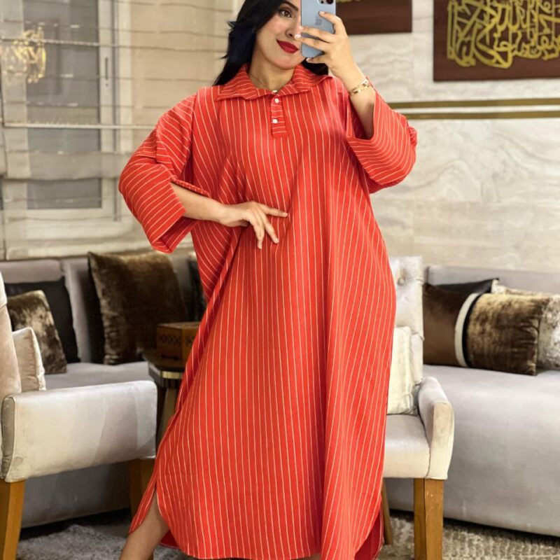 Robe Luma Rayée – Élégance & Confort Grande Taille