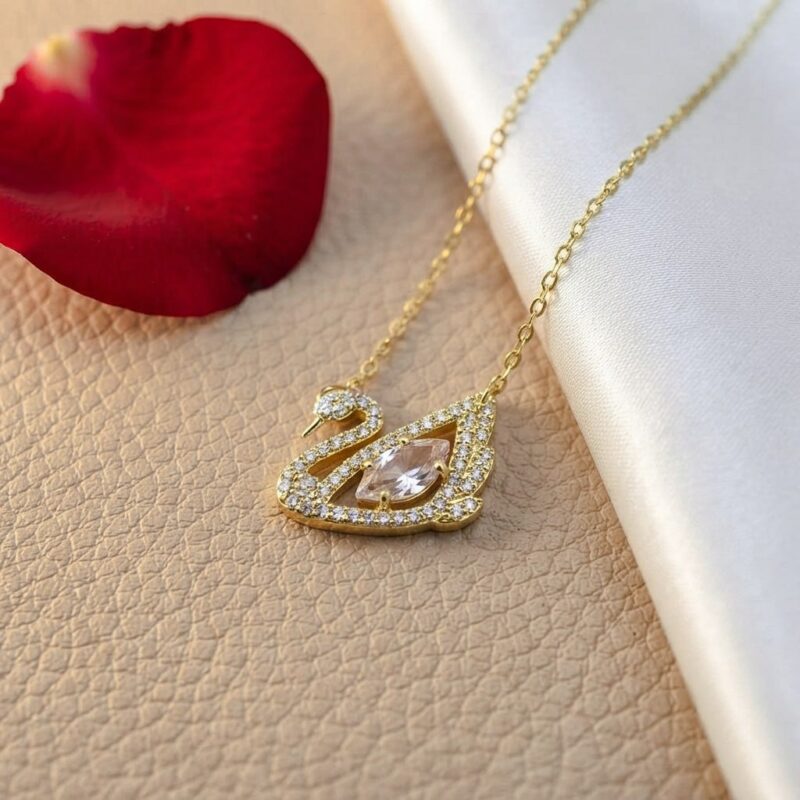 Collier Swan pour filles 🦢 سنسلة البجعة